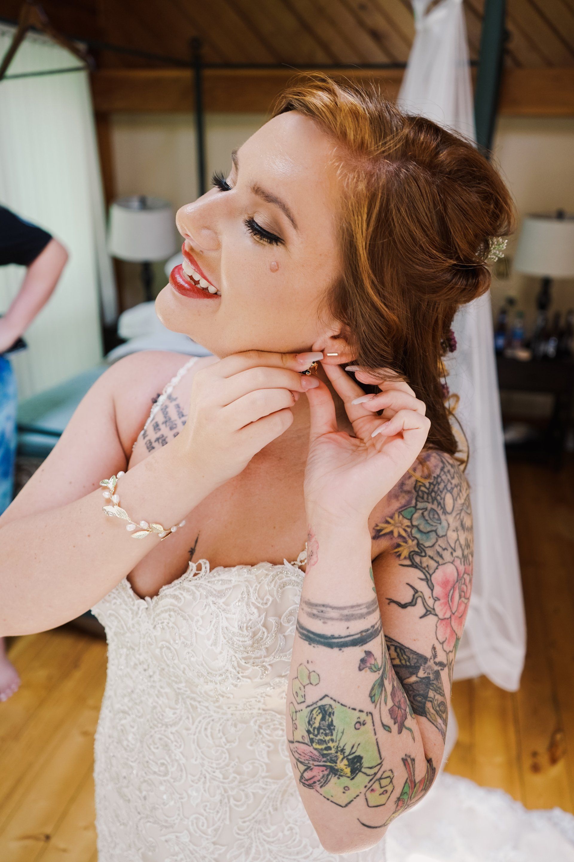 Gatlinburg destination elopement wedding makeup