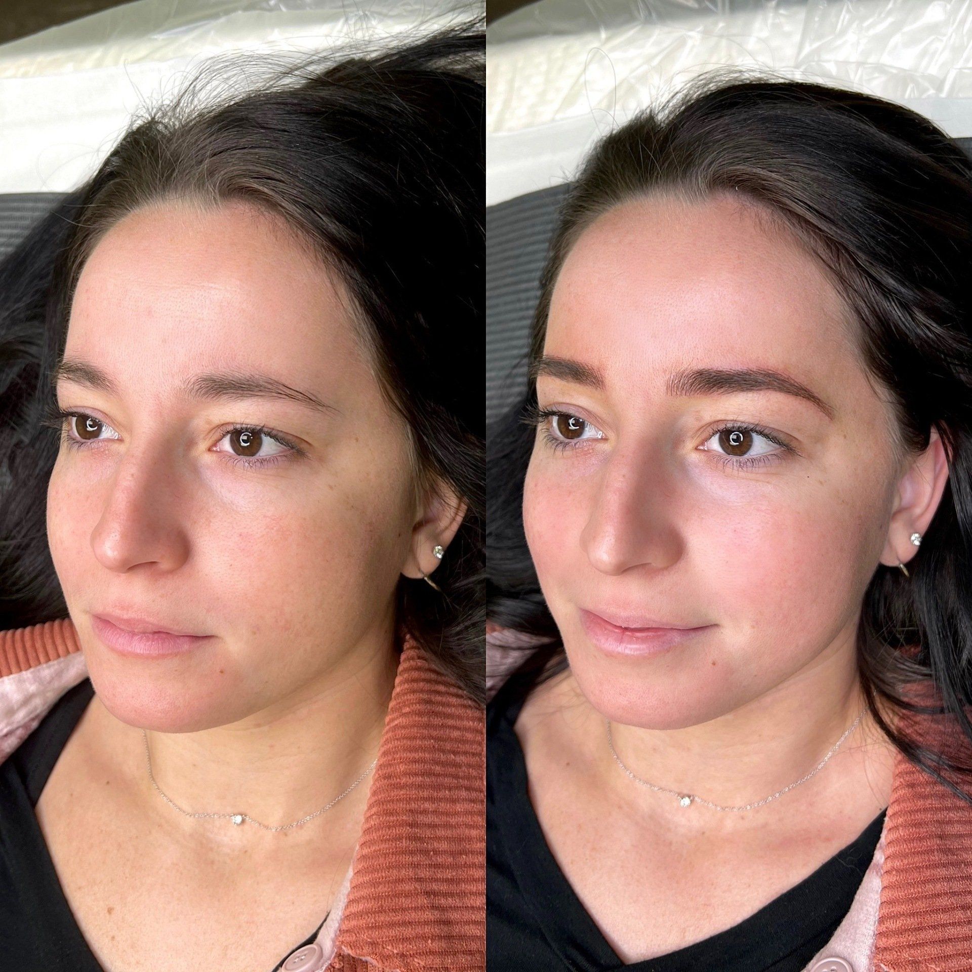 microblading transformation Lexington full eyebrows
