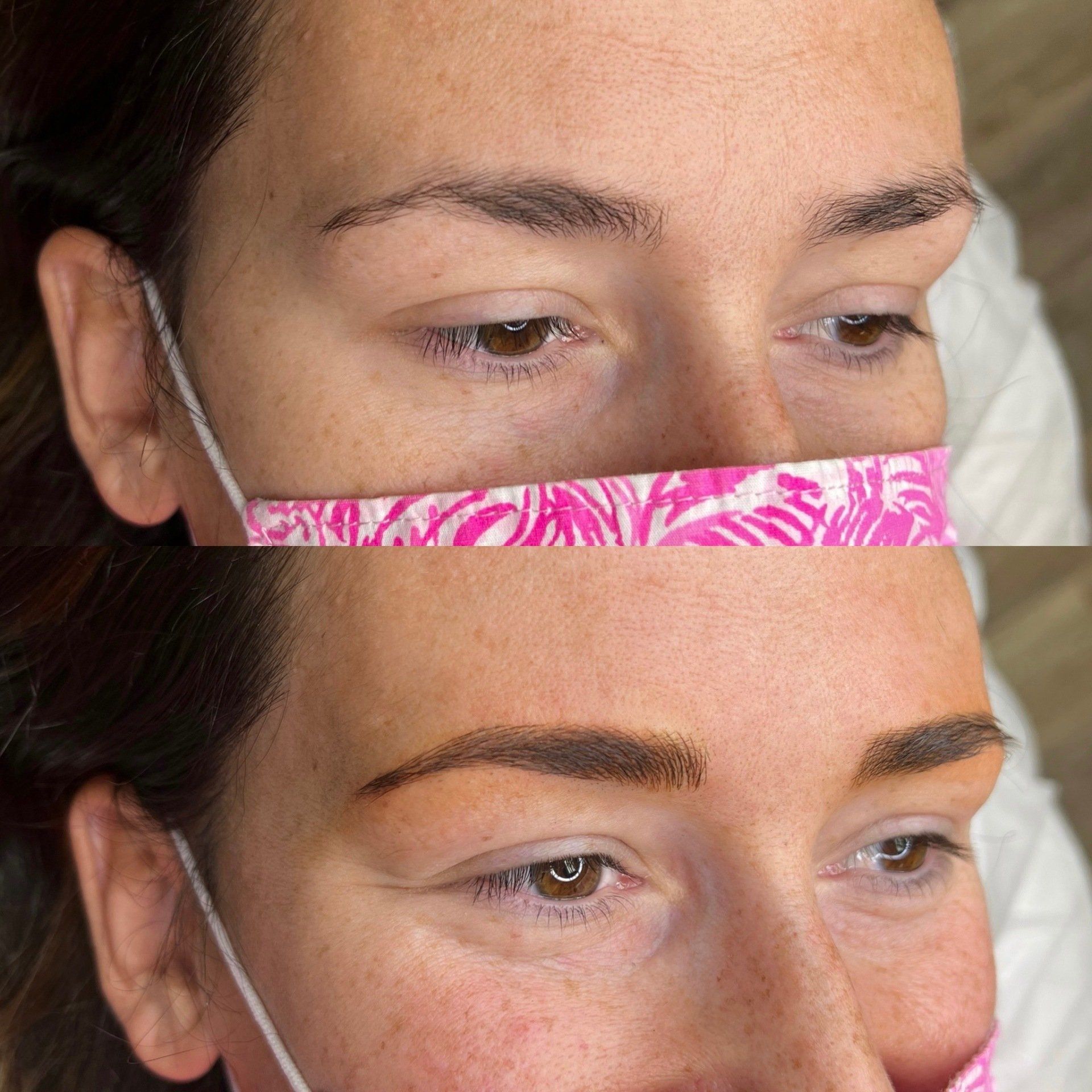 natural full eyebrow tattoo