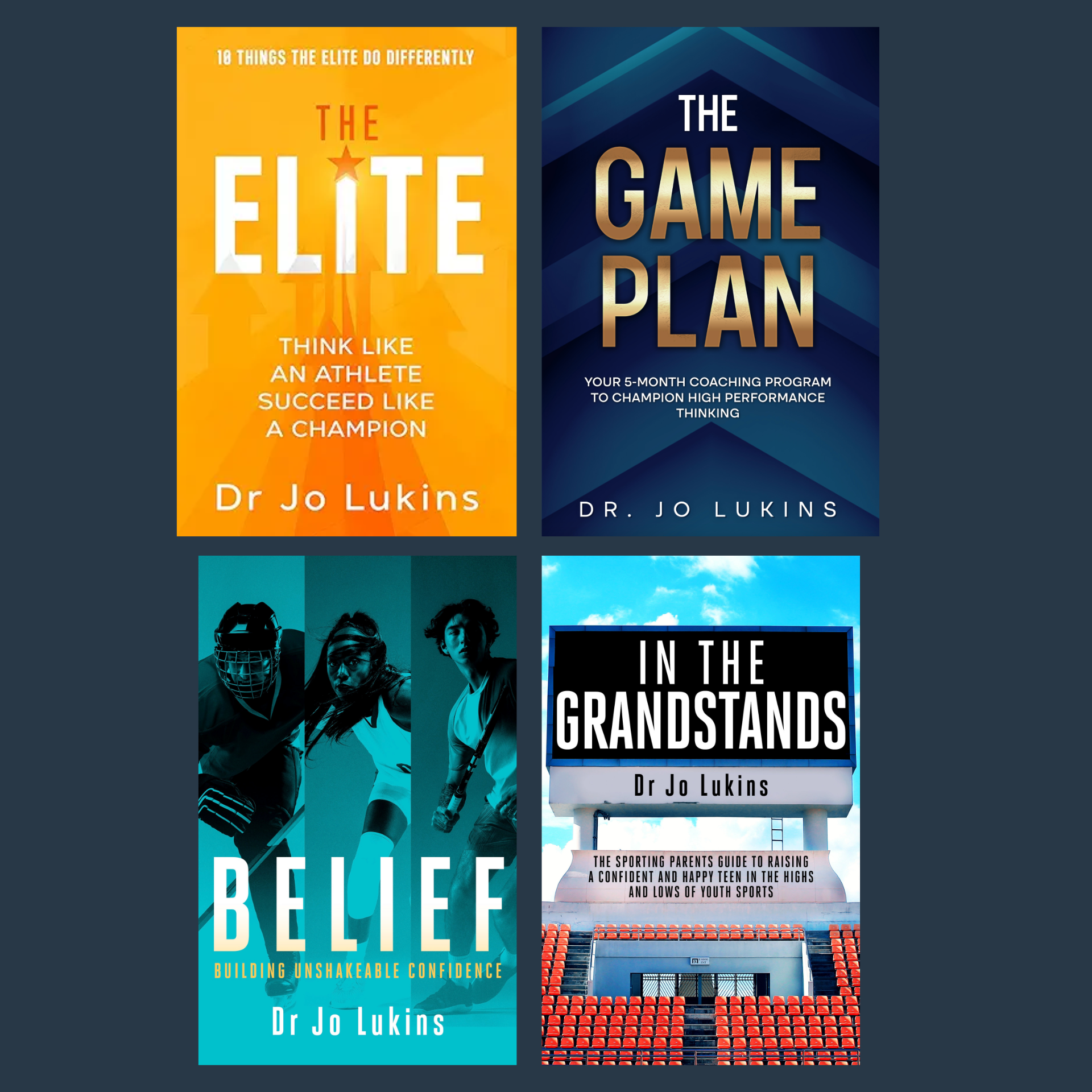 The Elite + In the Grandstands + The Game Plan + Belief (Paperbacks)