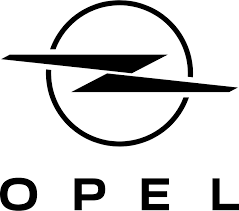 Logo Opel nero con fulmine stilizzato e la scritta OPEL sottostante.