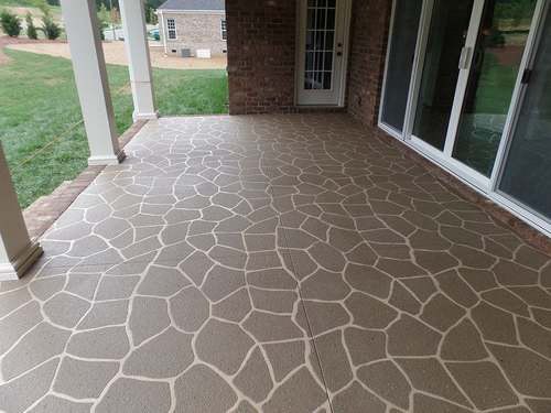 Beautiful Concrete Floor Design — Kannapolis, NC — Rodriguez Decorative Concrete Coating