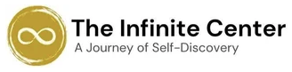 Logo for The Infinite Center, featuring an infinity symbol within a golden circle