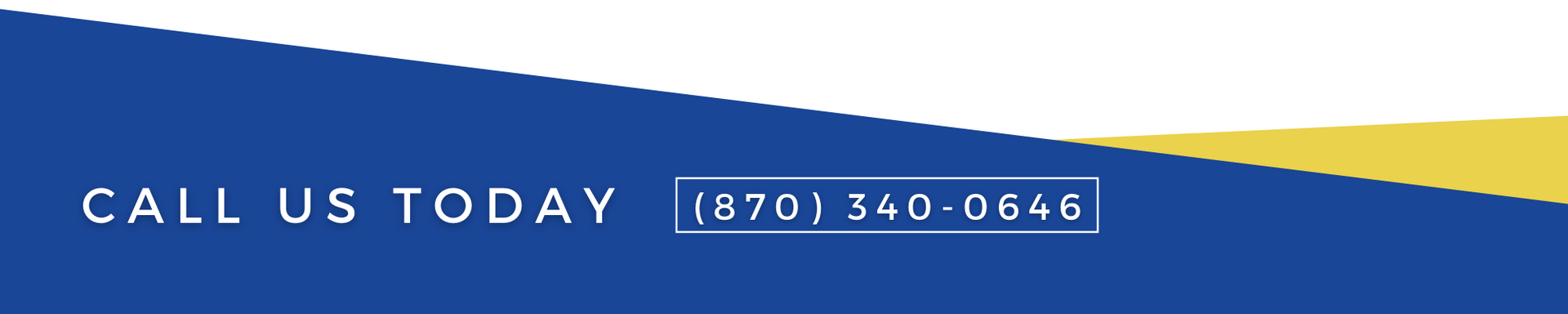 Blue banner reading “CALL US TODAY” with phone number 970-340-6046.