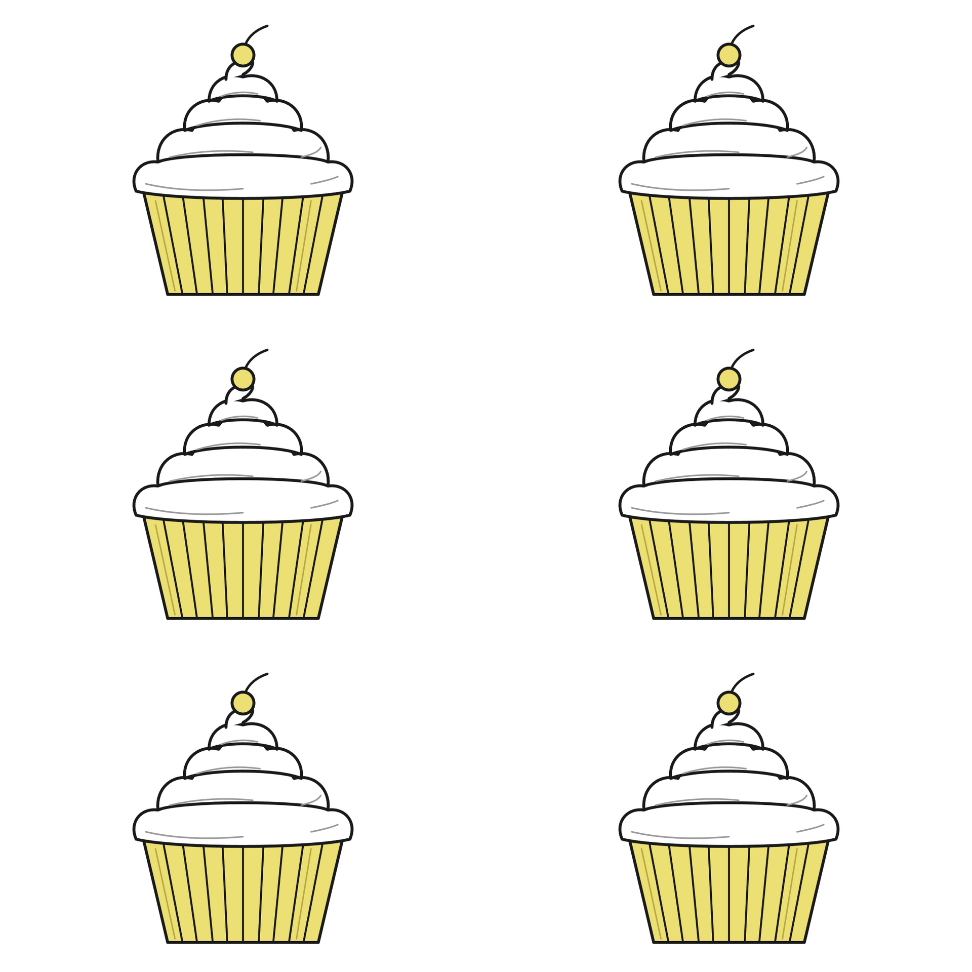Festive Cupcake 6 Pack