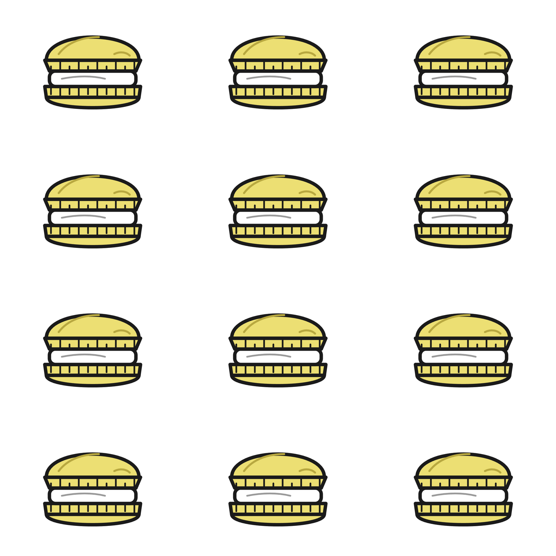 Assorted Macaron Box 12 Pack (Gluten Free)
