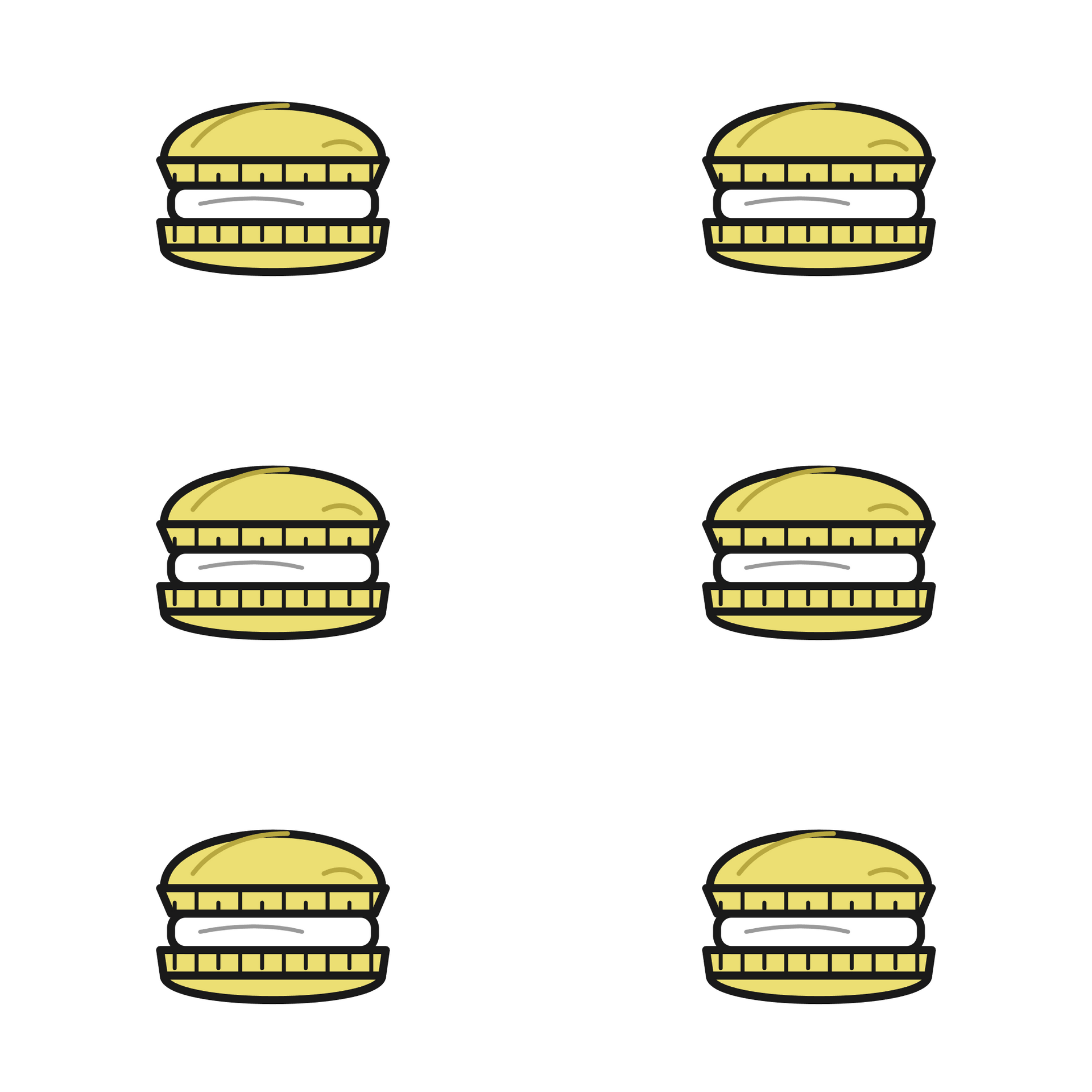 Assorted Macaron Box 6 Pack (Gluten Free)