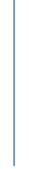 A blue pencil is sitting on a white surface.