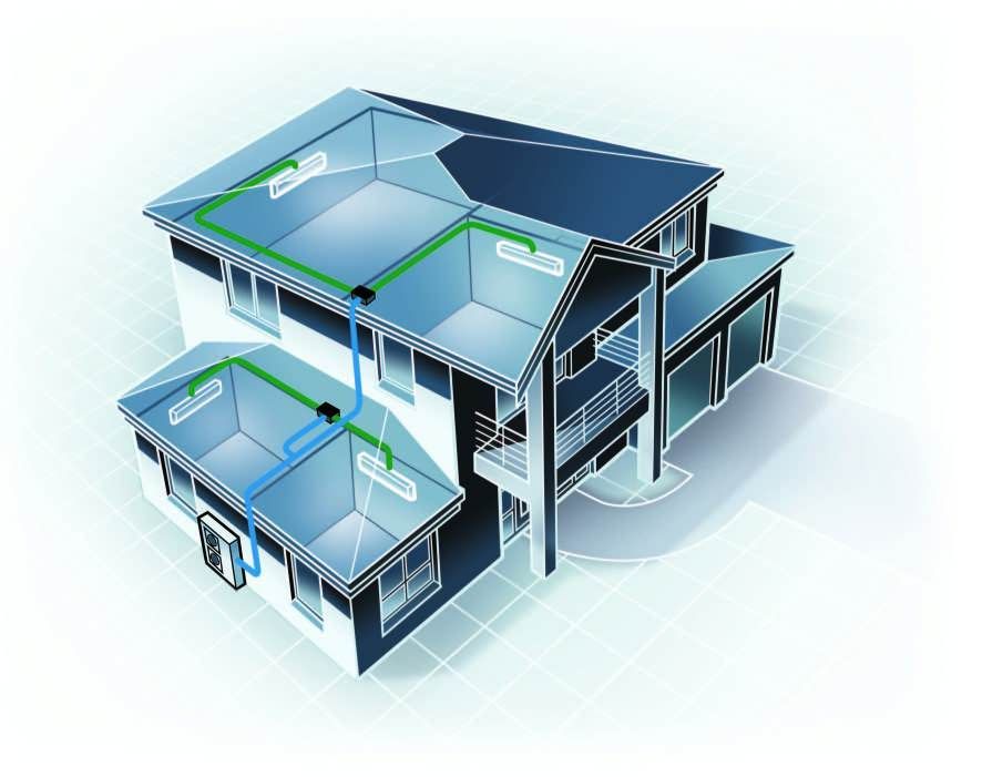 An Aerial View of a House With a Lot of Windows — Enterprise Air That's Cool in Svensson Heights, QLD