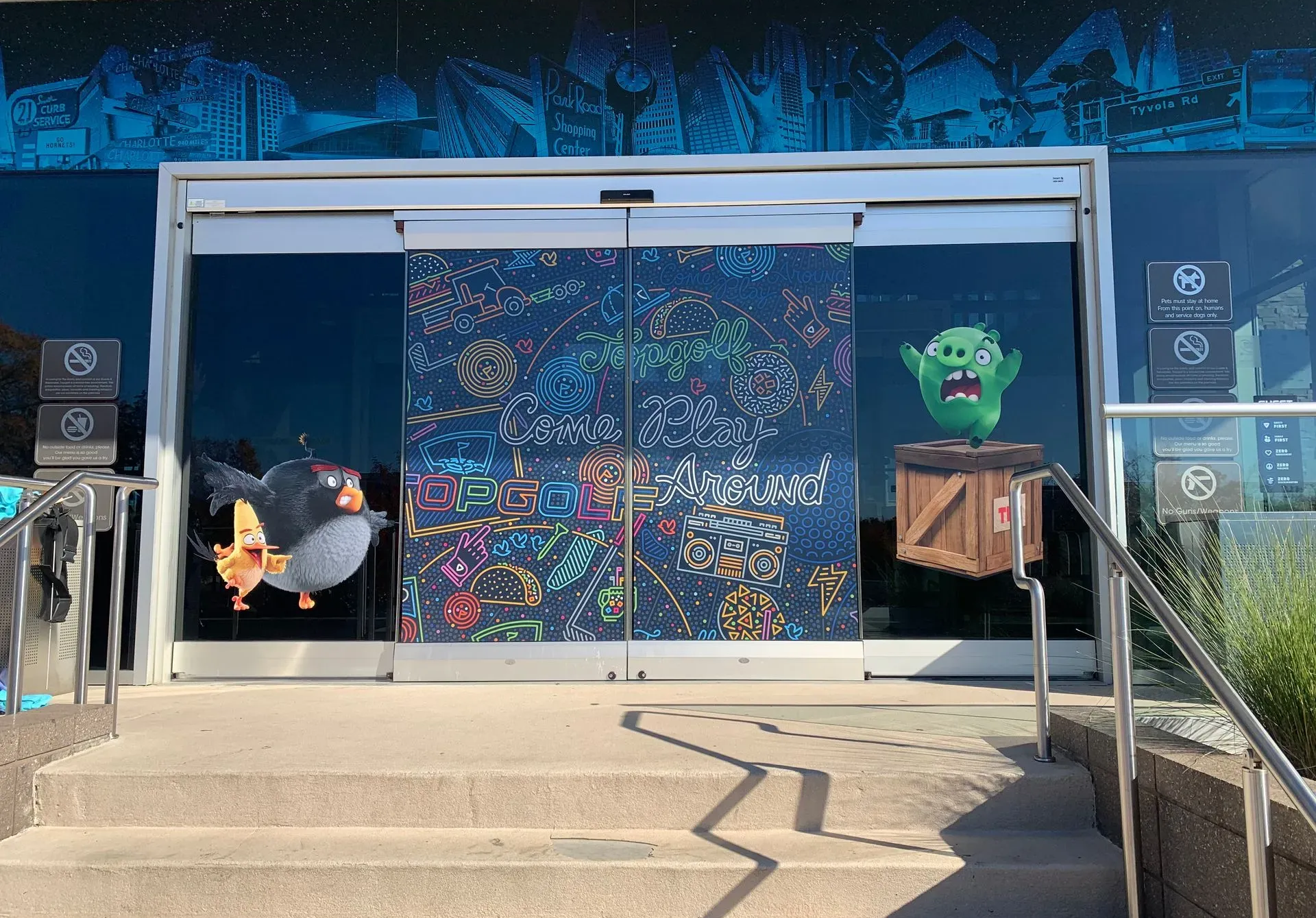 Window graphics installation near Charlotte, NC