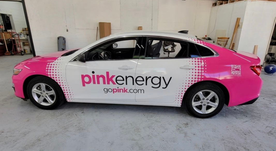 Partial vehicle wrap installation near Charlotte, NC