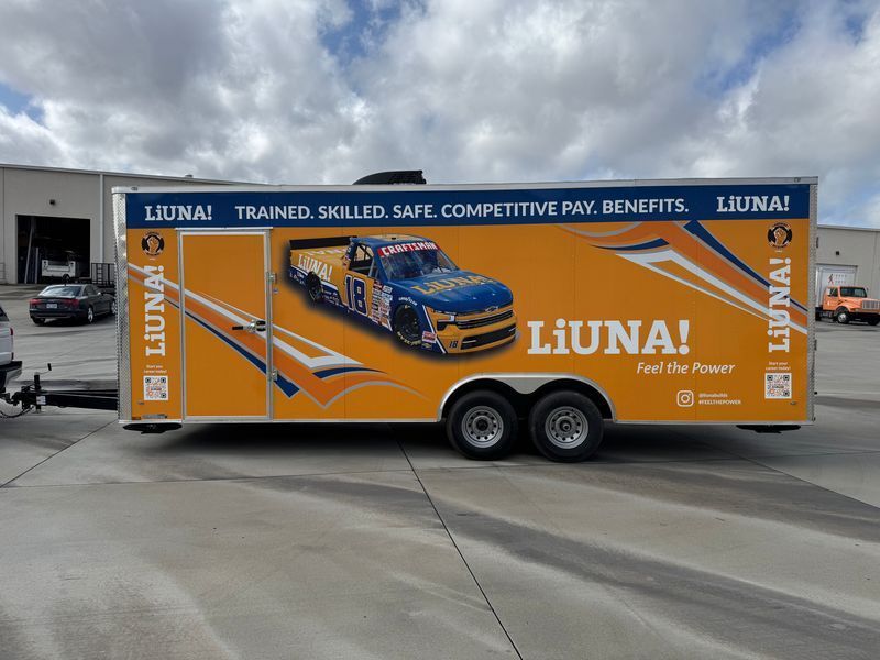 Race Car Trailer Wraps in Mooresville & Charlotte, NC