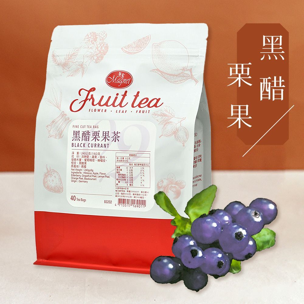 曼寧 - 黑醋栗果茶(無咖啡因)  40入/袋