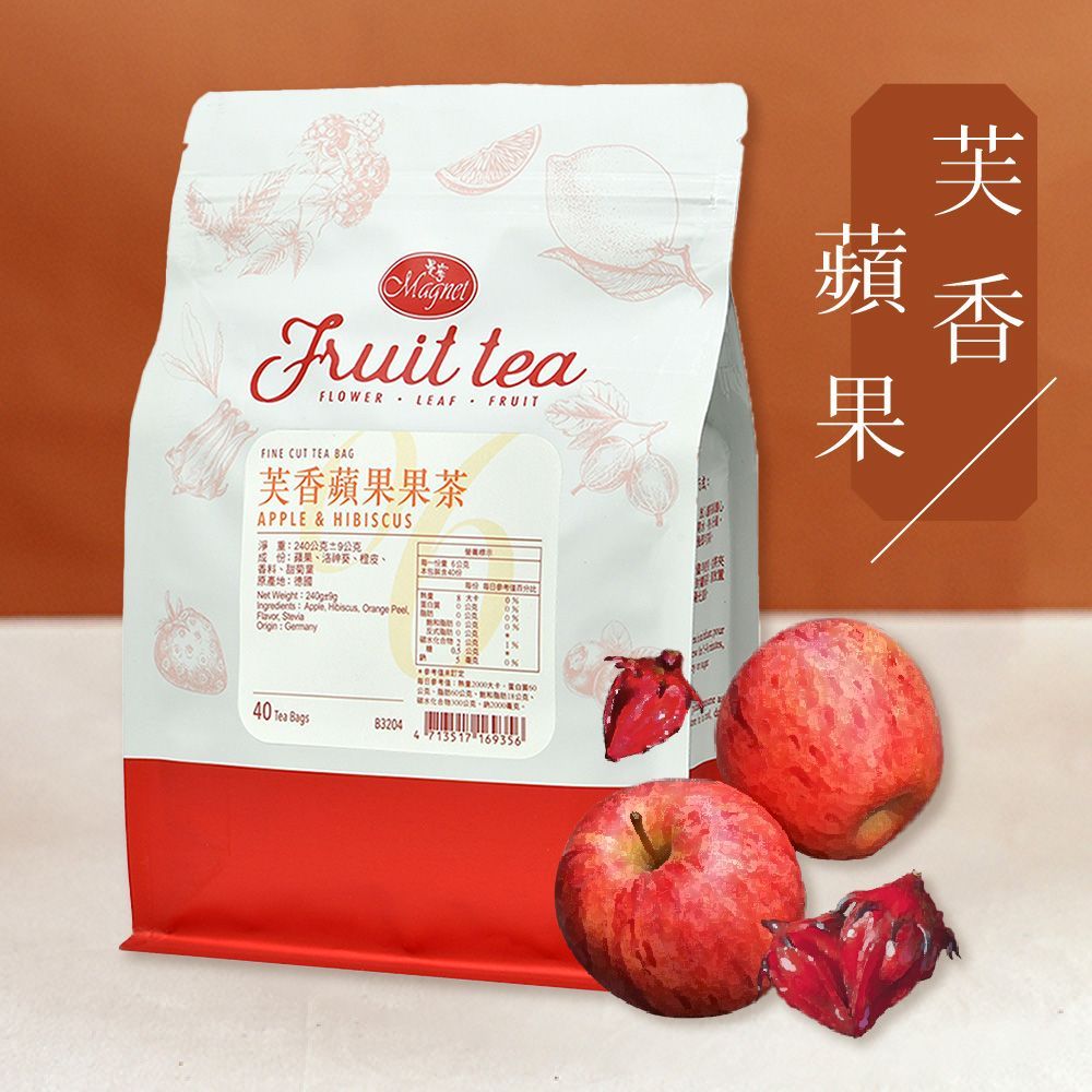 曼寧 - 芙香蘋果果茶 (無咖啡因) 40入/袋