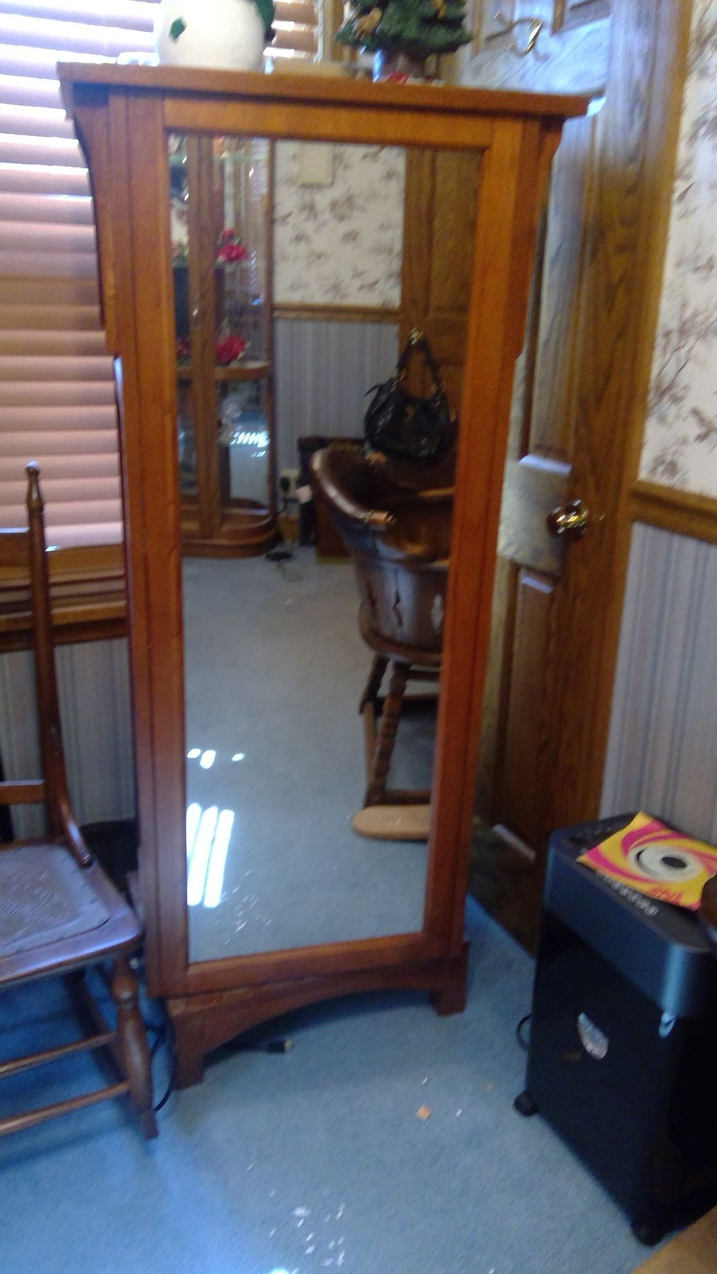 Wooden Mirror | Anne's Anteex | Lake Ave., Peoria, IL
