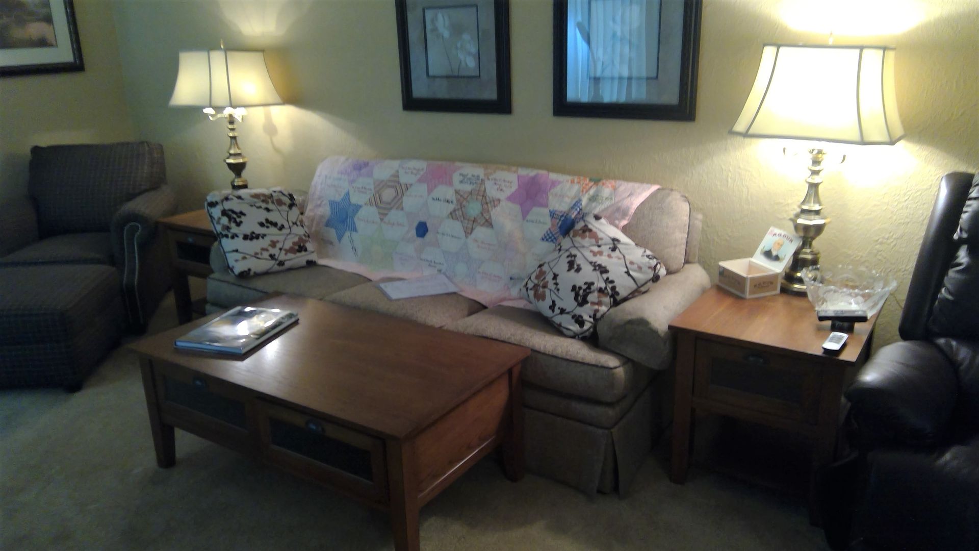Sofa Bed and Lamps | Lake Ave., Peoria, IL