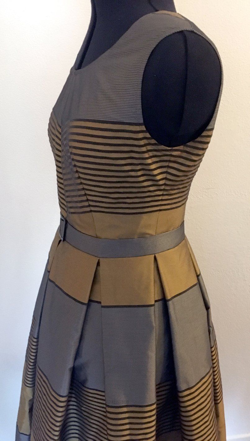 cocktailkleid-film-fashiondesigner-Michael Wolf-costume-anfertigung-pattern-diy-lady-schneiderei-streifen-vintage-girl-dress-kleid-dresden
