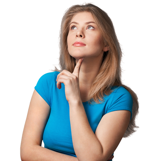 Woman asking a question