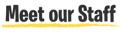 Meet Our Staff graphic text