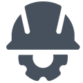 icoon van werkhelm