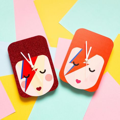 David Bowie Laser Cut and UV Printed Clocks