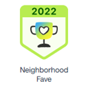 A trophy with a heart on it and the year 2022 on it.