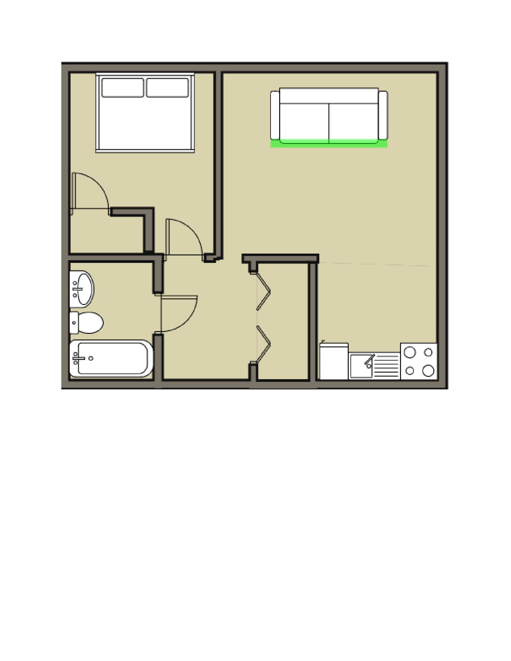 Allen House Apartments - Floor Plan 3