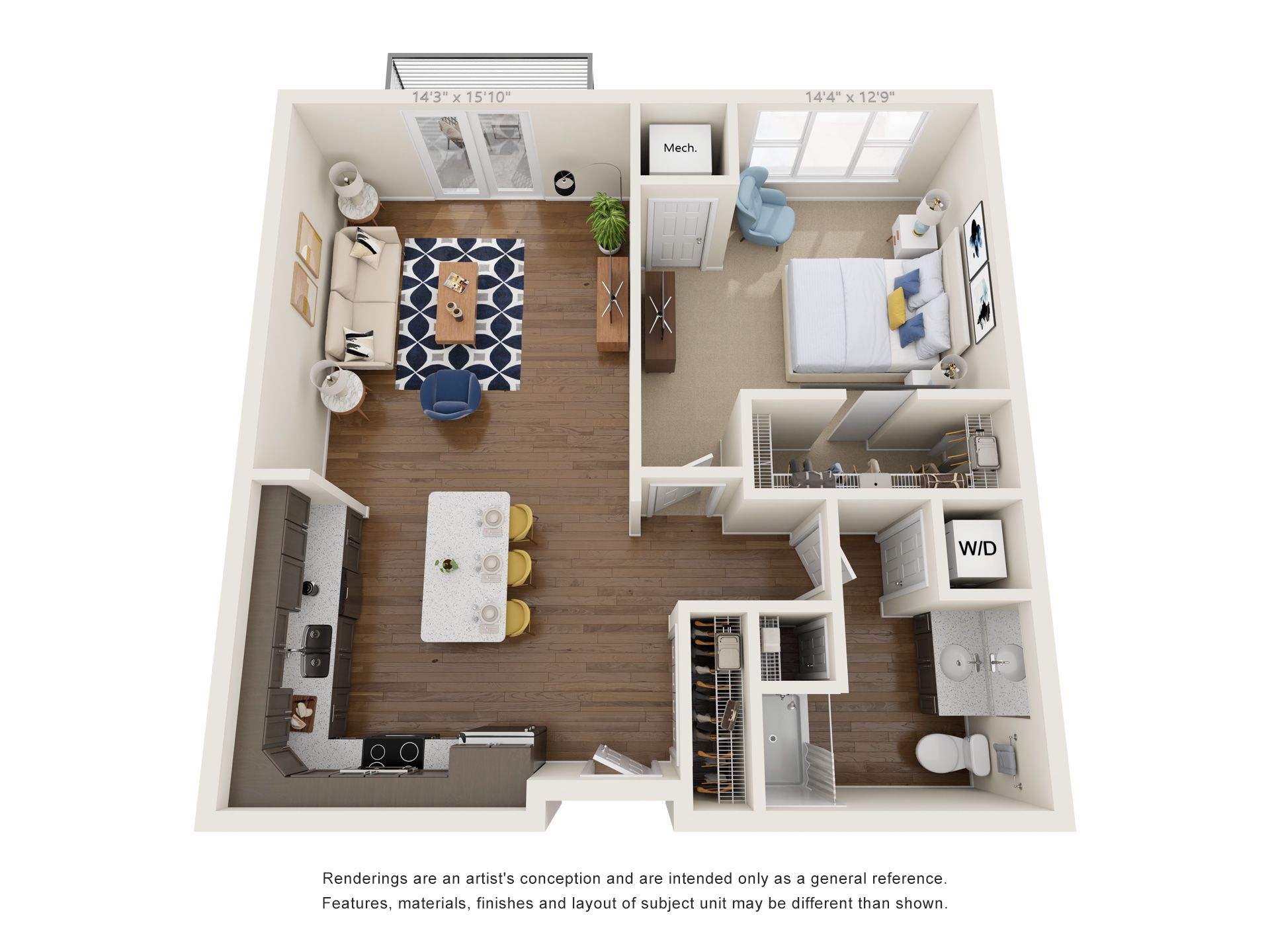 B1 one bedroom 