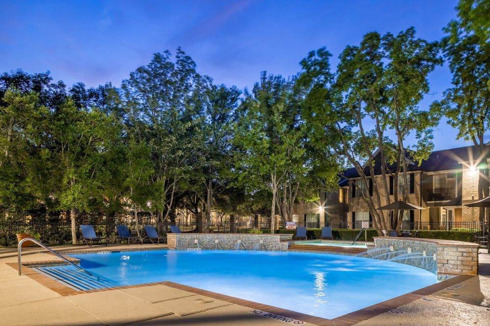 Swimming pool at Marquis at Westchase in Houston, TX.