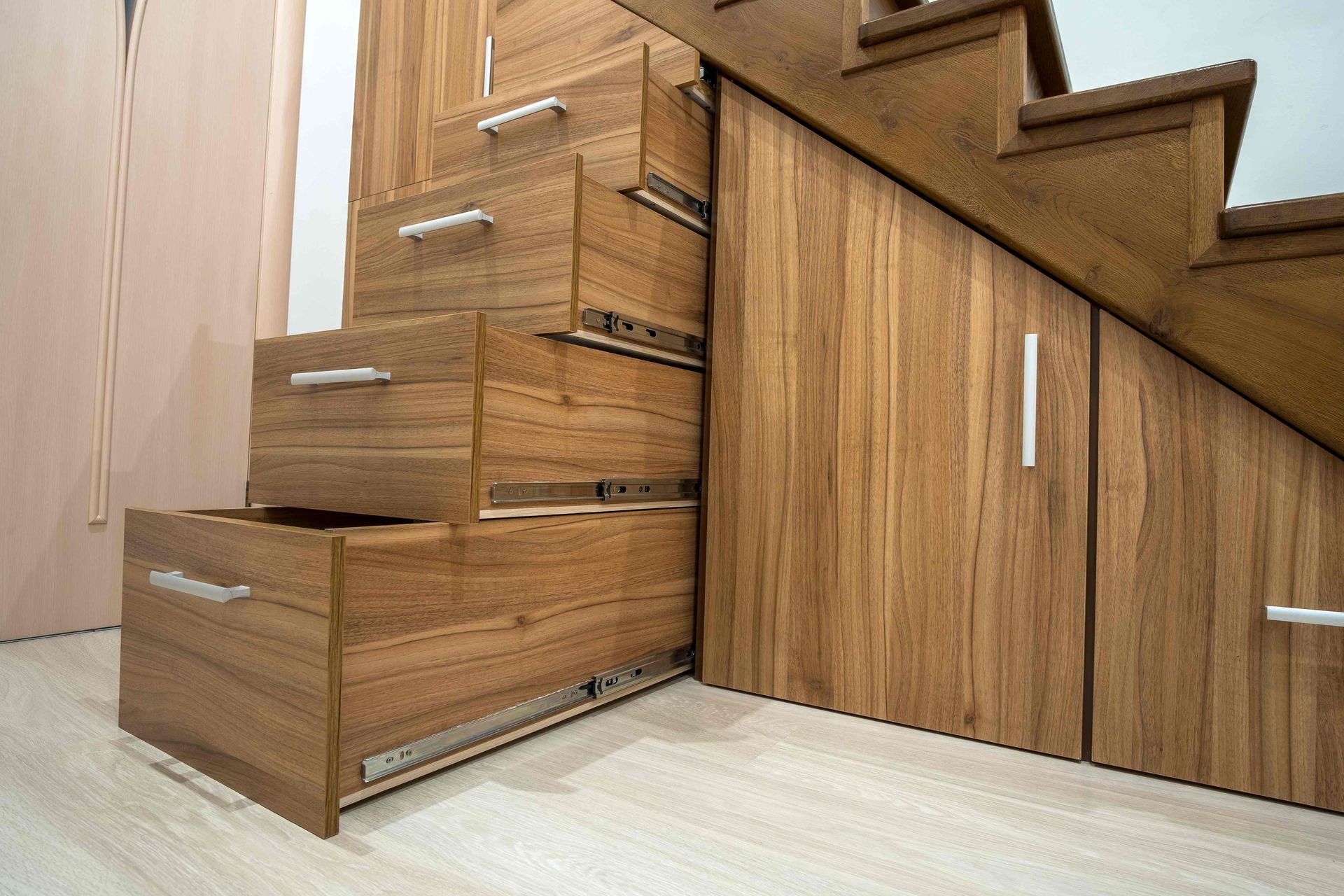 Beautiful new cabinet arrangement in kitchen