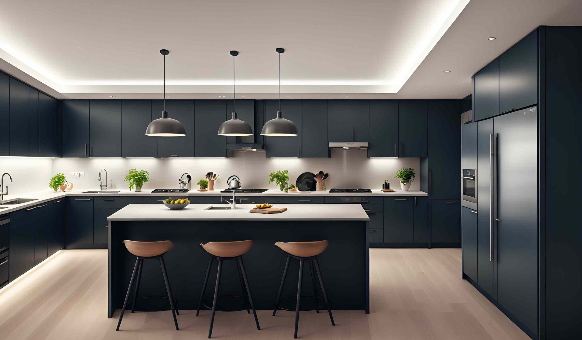 Custom cabinetry in the kitchen