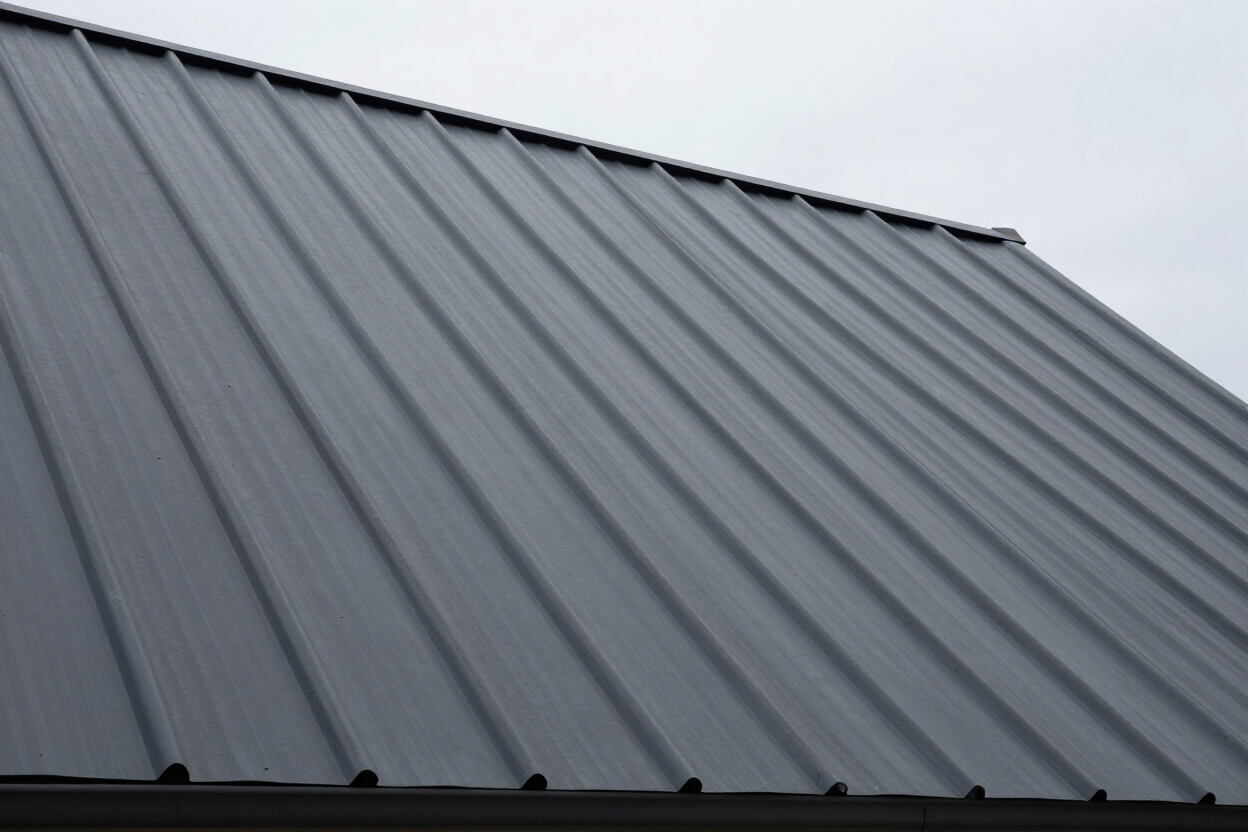 Metal roof on New England colonial