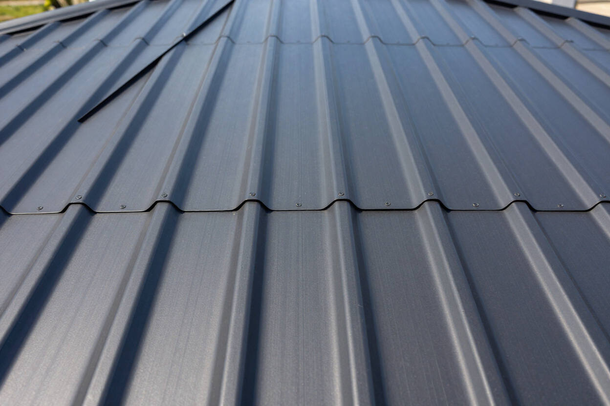 Standing-seam metal roof panels