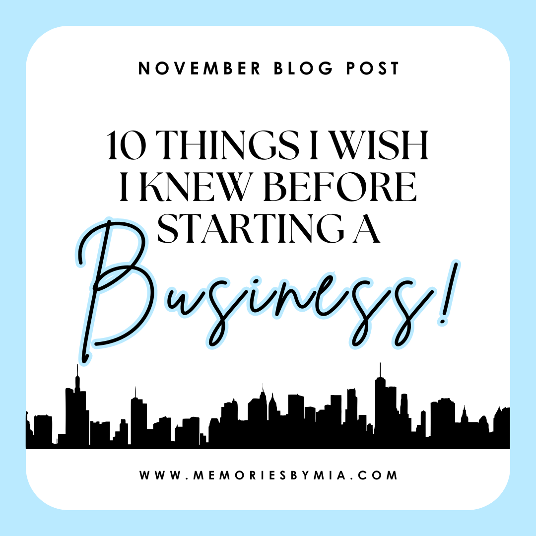 10 Things I Wish I Knew Before Starting a Business.