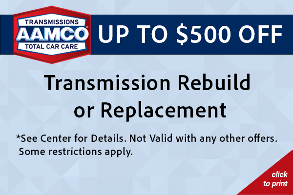 AAMCO transmission rebuild coupon
