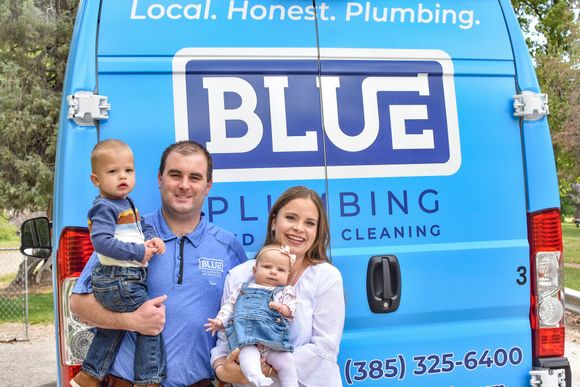 One Of The plumbers In Utah County, UT Blue Plumbing family photo