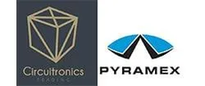 Logotipos de Circuitronics Trading y Pyramex.