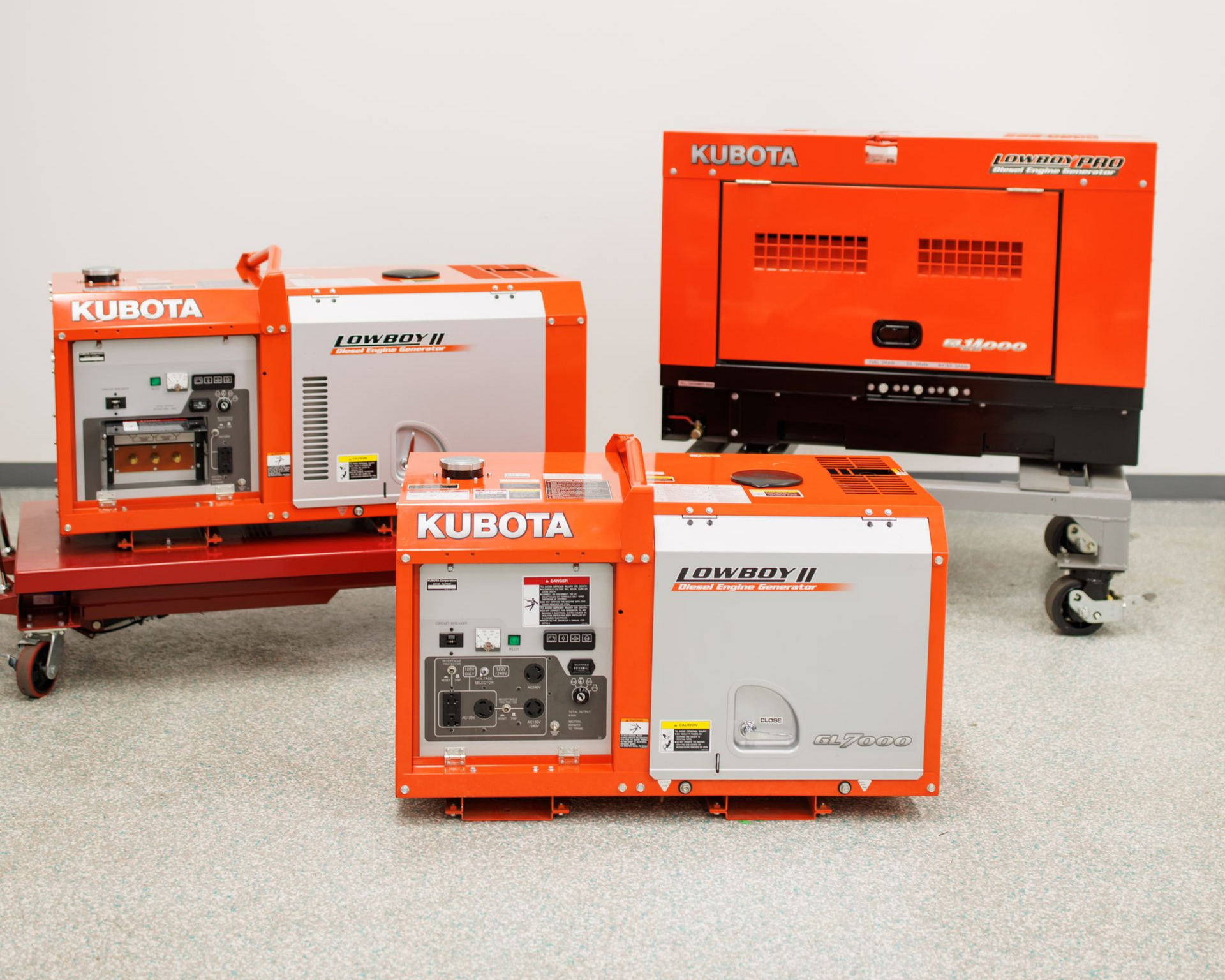 gl series lowboy generator kubota 