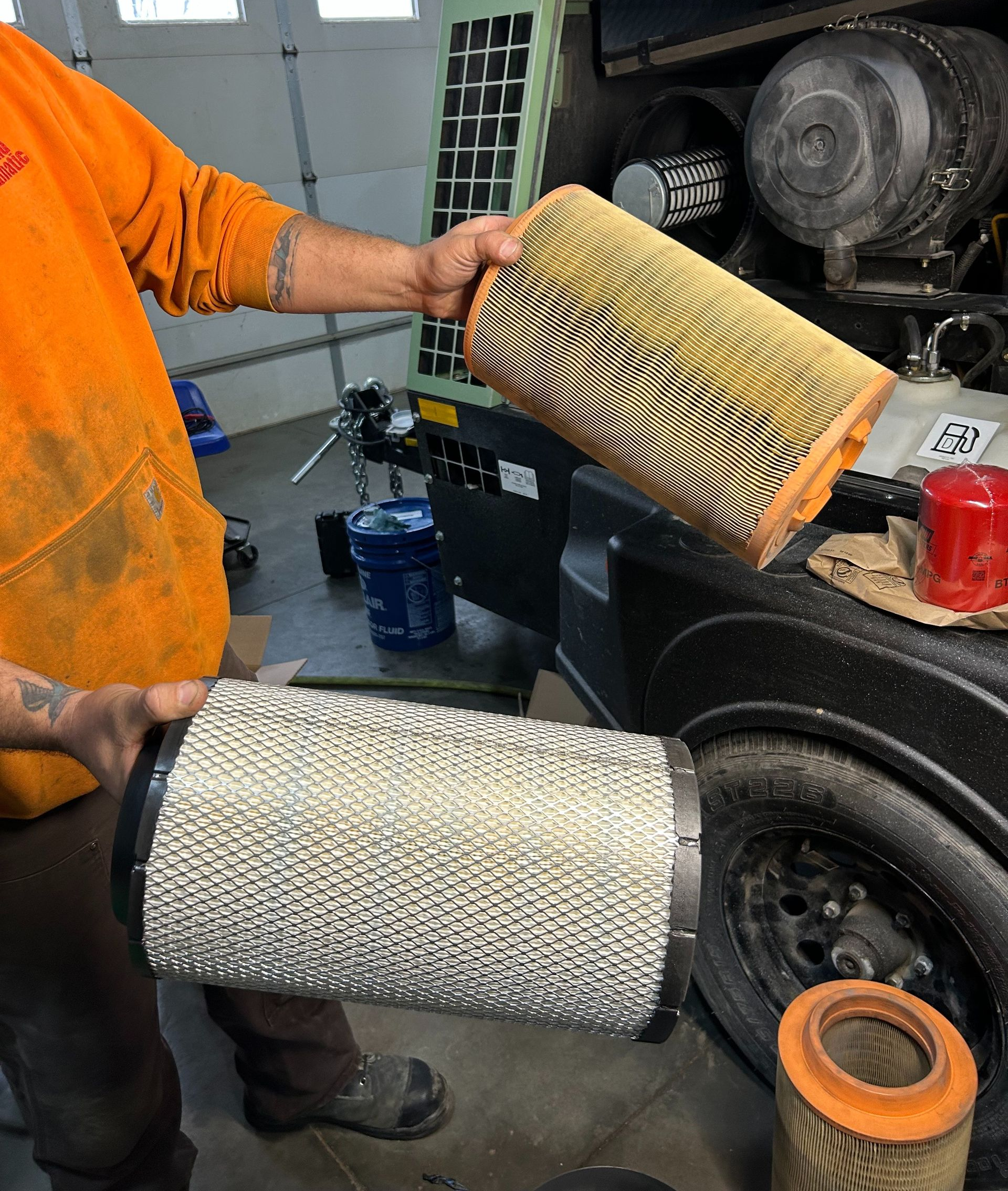 air filter comparison sullair compressor portable industrial filtration
