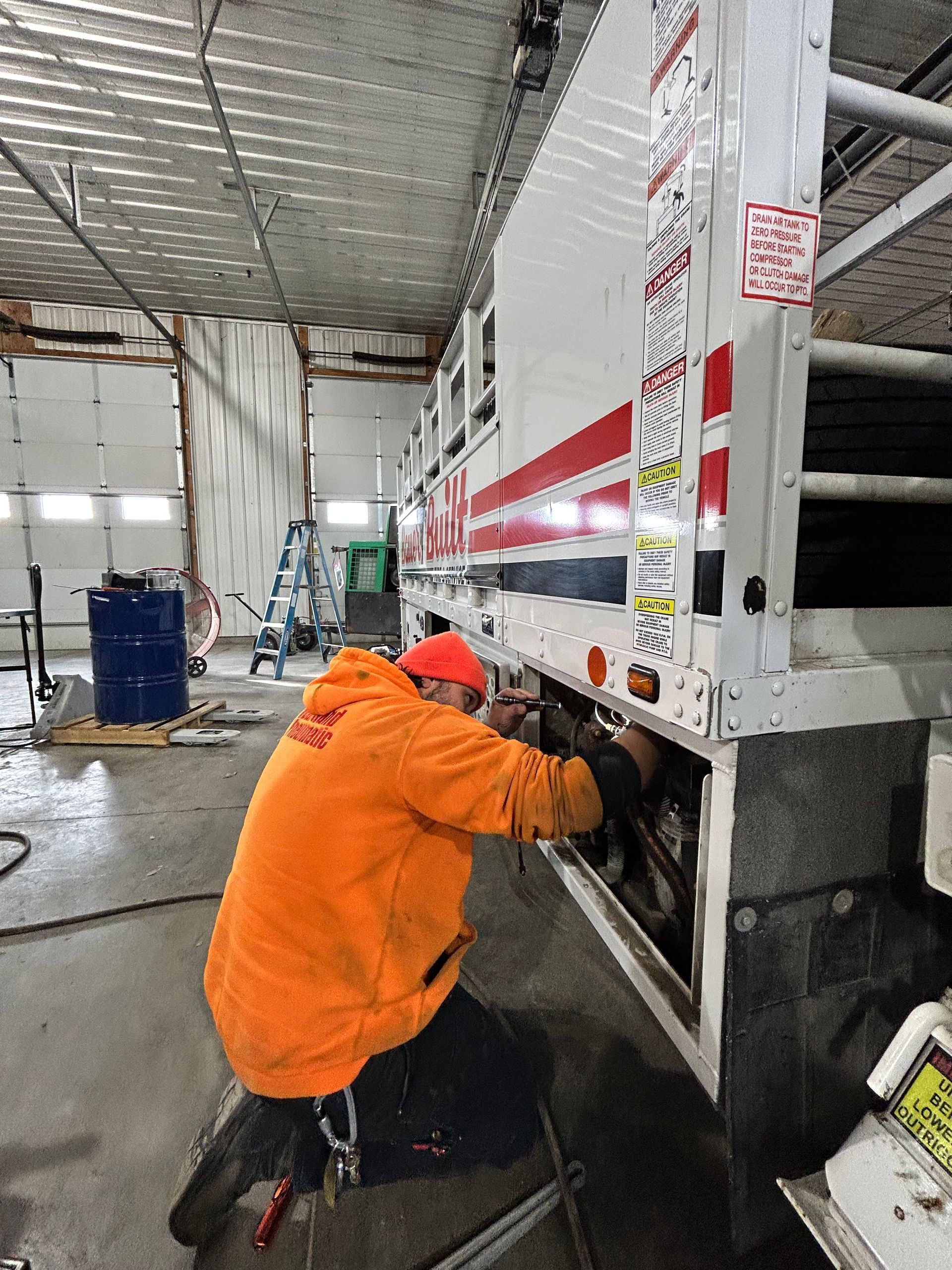 tire truck service air compressor pump