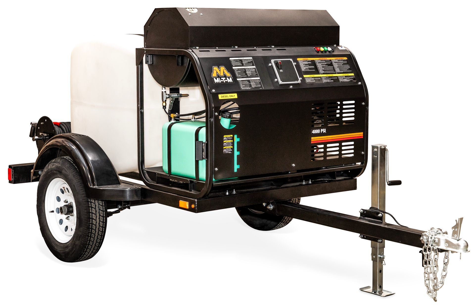 single axle hot water trailer truck 