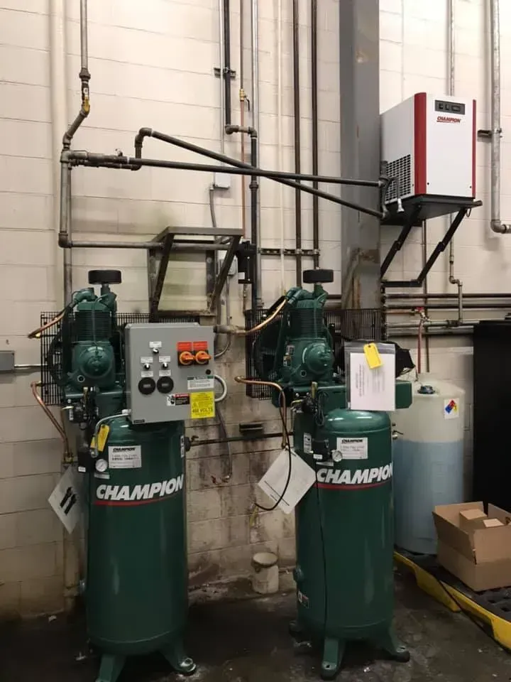 champion gardner denver industrial technologies dryer compressor installation
