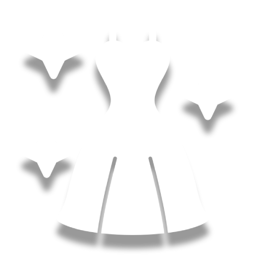 White sleeveless dress with pleated skirt and dark trim accents on a plain background