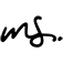 White cursive signature or logo on a light gray background
