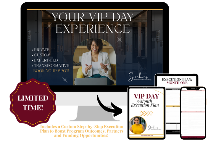 VIP Day promo with picture of Brittaney Jenkins