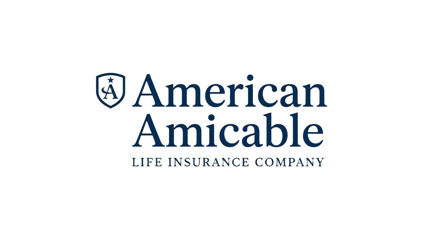 American Amicable Life Insurance Company logo in blue on a white background