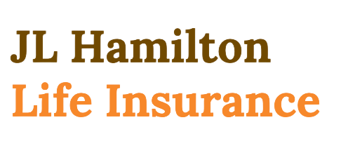 JL Hamilton Life Insurance logo in brown and orange text on a white background