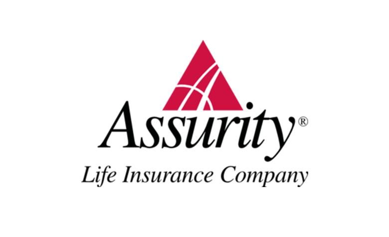 Assurity Life Insurance Company logo with red triangular mark and black italic text