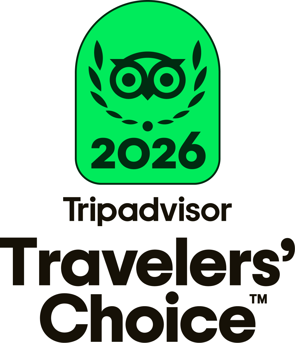 Tripadvisor Travelers’ Choice 2026 badge in green and black with owl logo