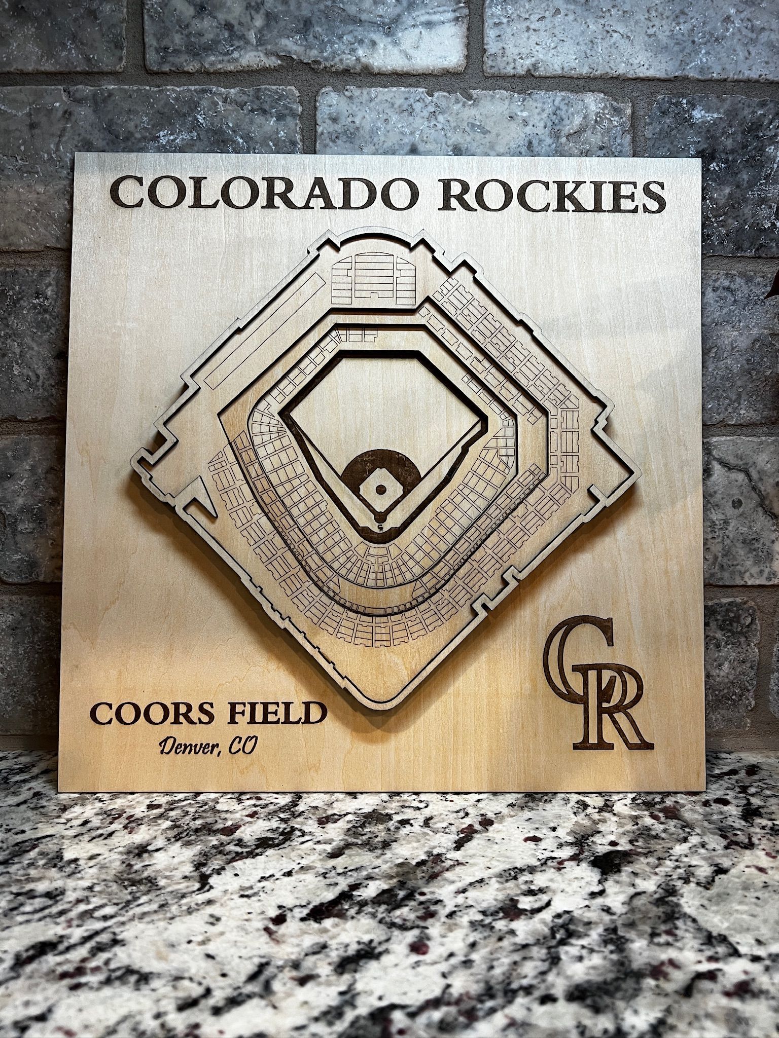 Custom 3D Layered Stadium Plaque - Any Stadium